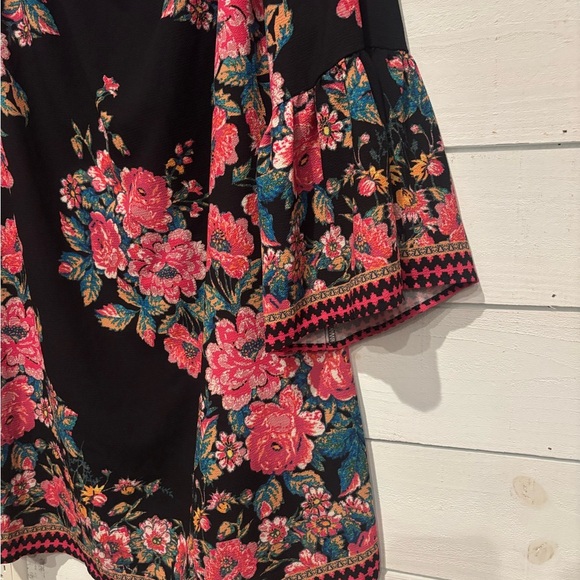 Flying Tomato Floral Black and Pink Women's Dress in size Small - Picture 11 of 15